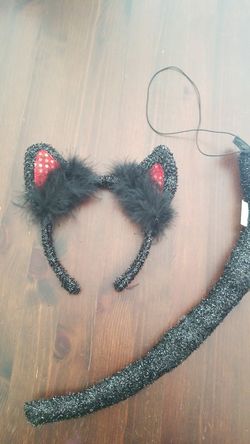 Cat , ears and tail