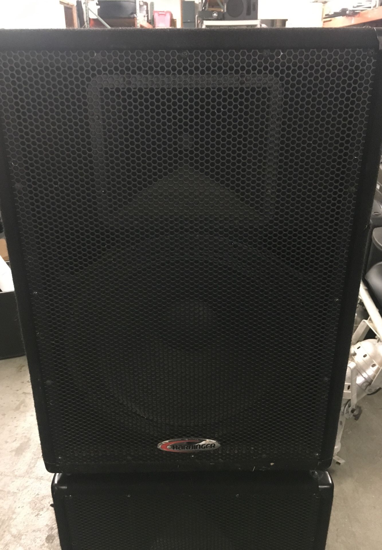 Pair of Harbinger HX151 15” PA Speakers DJ Sound System for Sale in