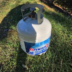 Empty propane tank 