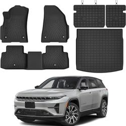 Floor Mats Fit for Jeep Wagoneer S 4xe EV 2025 All Weather Floor Mat for Heavy Duty TPE Carpet Protection