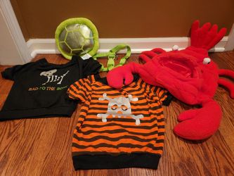Dog Costume~Halloween (4)+Harness (1)+BONUS Christmas Reindeer Cap/Hat (1)
