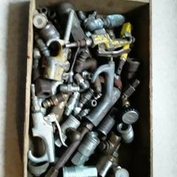 Box Of Air Compressor Fittings And Attachments