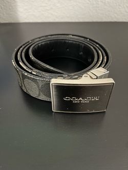 Men's Coach Reversible Signature Leather Belt (Size 42) FREE