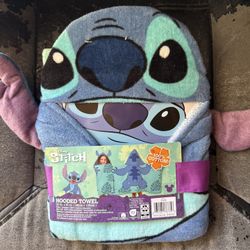 Hooded Towels Stitch Bluey