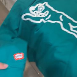 Green zip up ice cream hoodie