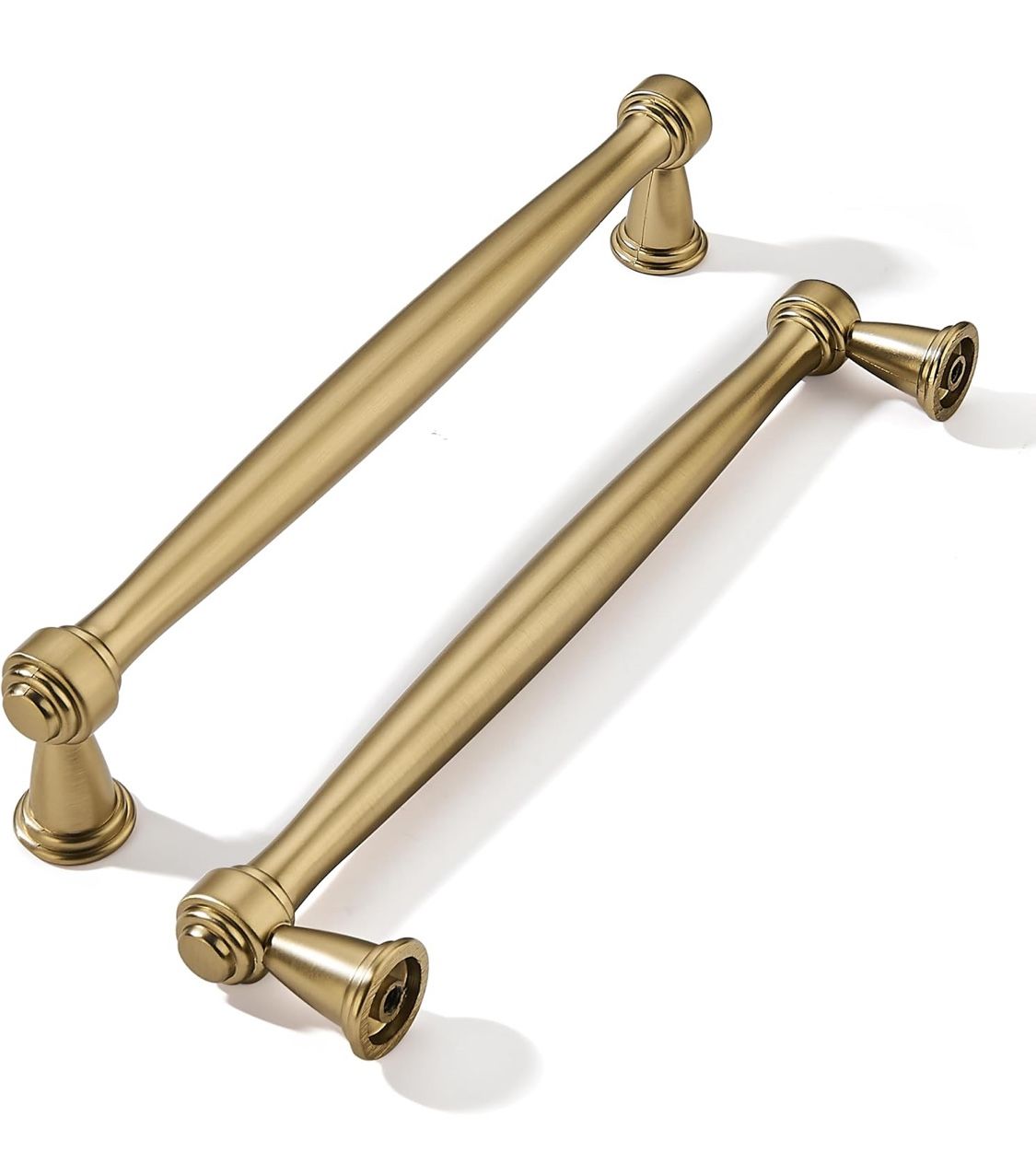 khtumeware 10 Pack 6-1/4 Inch(160mm) Champagne Bronze Cabinet Pulls, Champagne Brass Kitchen Cabinet Handles Gold Kitchen Cabinet Hardware for Cupboar