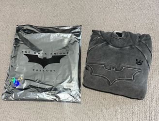 YoungLa Batman Street Hoodie Grey Wash size Medium