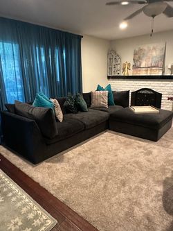 Living Spaces, Lounger Sofa and Ottoman