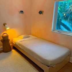 Sprouts Kids Bedroom Set: Twin Bed, Mattress, Closet, Stool, Shelve and Table with Chairs