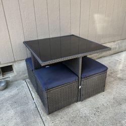 Outside Patio Table & Chairs Set