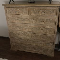 Early 20th Century Asian Carved Dresser 