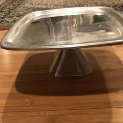 Pottery Barn Square Solid Metal Cake Stand