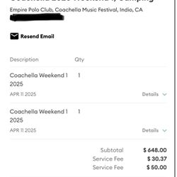 Coachella Weekend 1 GA