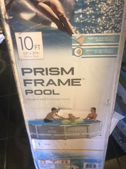 Intex 10’ X 30’’ prism metal frame pool no pump
