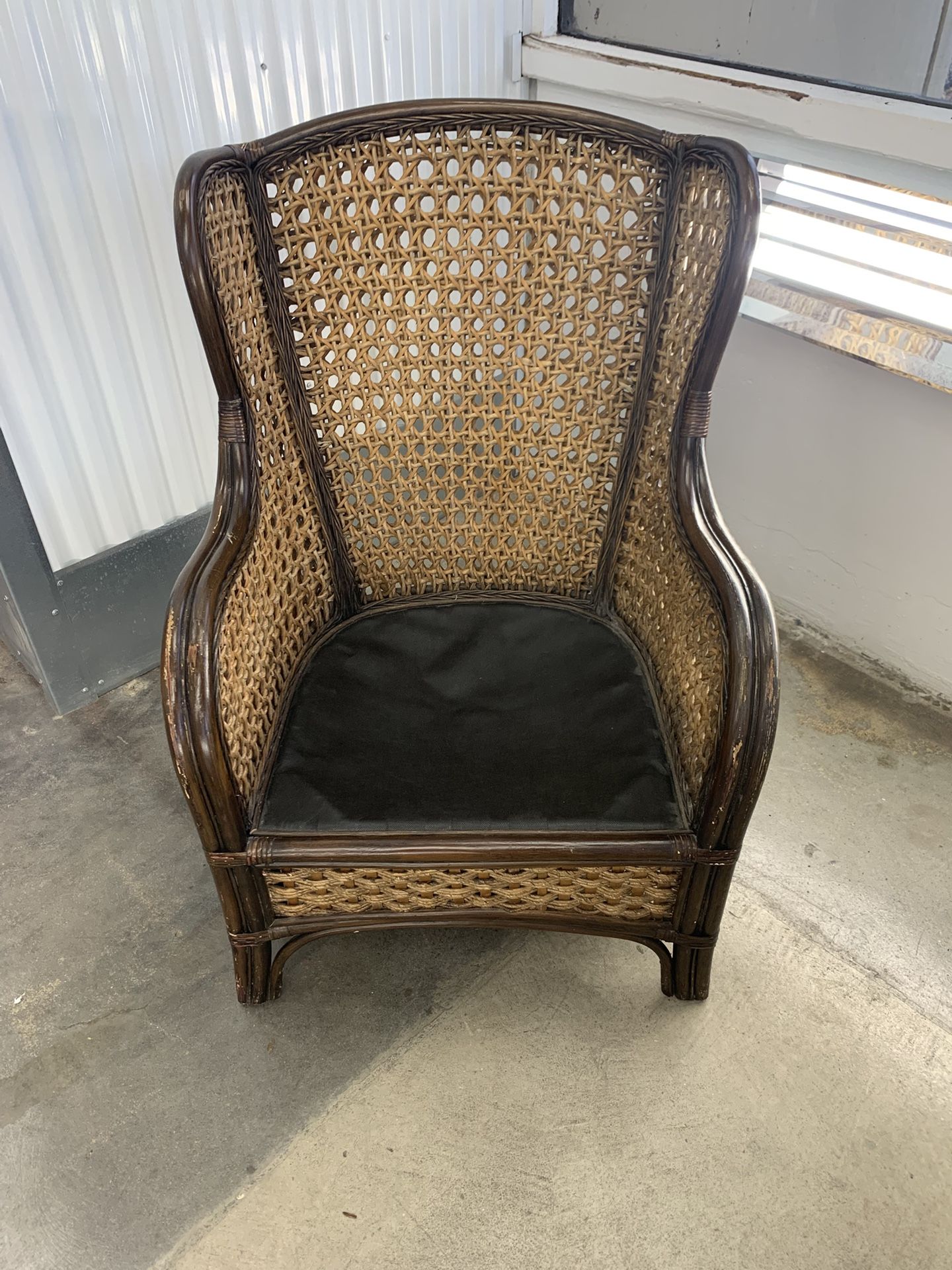 Chair/ Bamboo Chair/Accent Chair/ Cane Chair/wing back chair
