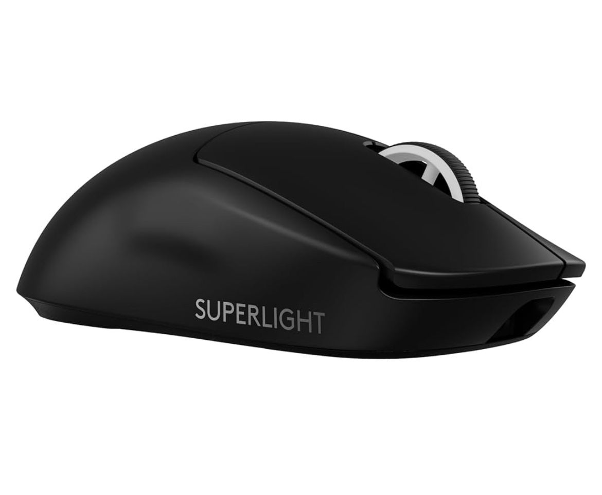 Logitech G PRO X SUPERLIGHT 2 wireless gaming mouse, 60 g pro-grade mouse with 5 programmable buttons, 44k DPI sensor, 8 kHz report rate, USB-C chargi