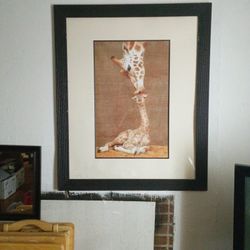Baby Giraffe And Mother From Costco