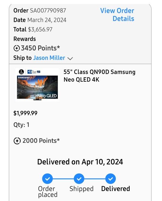 55" Class QN90D Samsung Neo QLED 4k