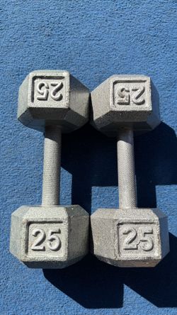 25 Pound Dumbbells 