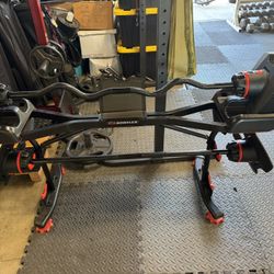 Weights, Gym, Workout Equipment , Bowflex 2080 Curl Bars And Curl Rack!  Up To 80 Lbs 