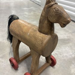 Antique Wooden Horse 