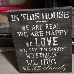 Home decor sign