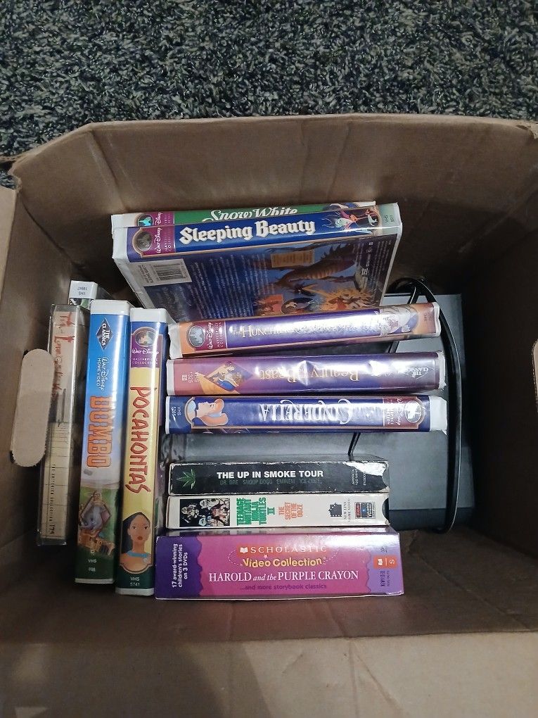 Disney VHS Movies With VCR