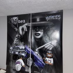 Homies x DGA David Gonzalez designer wall poster collectible banner huge 9’x7’