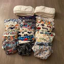 Alva Cloth Diapers And Inserts