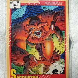 1991 Marvel Card Sasquatch