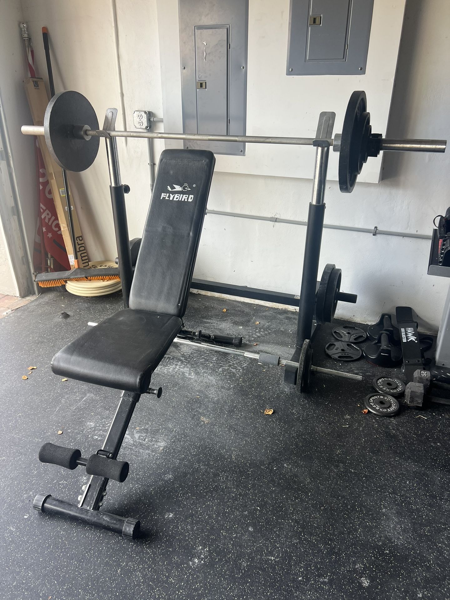 Gym Equipment - Bench & Weights