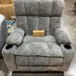 Oversized Dual Motor Power Lift Recliner for Elderly with Adjustable Headrest, Extra Wide Recliner Chairs with Massage and Heat, Electric Lift Chair w