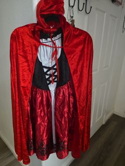 kids Red riding hood costume size 10/12