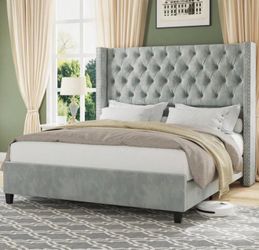 Queen bed + mattress for sale