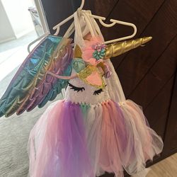 Girls Unicorn Costume Size 5-6