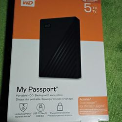 My Passport 5 TB External Hard Drive