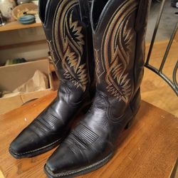 Ariat Black Leather Cowboy Boots