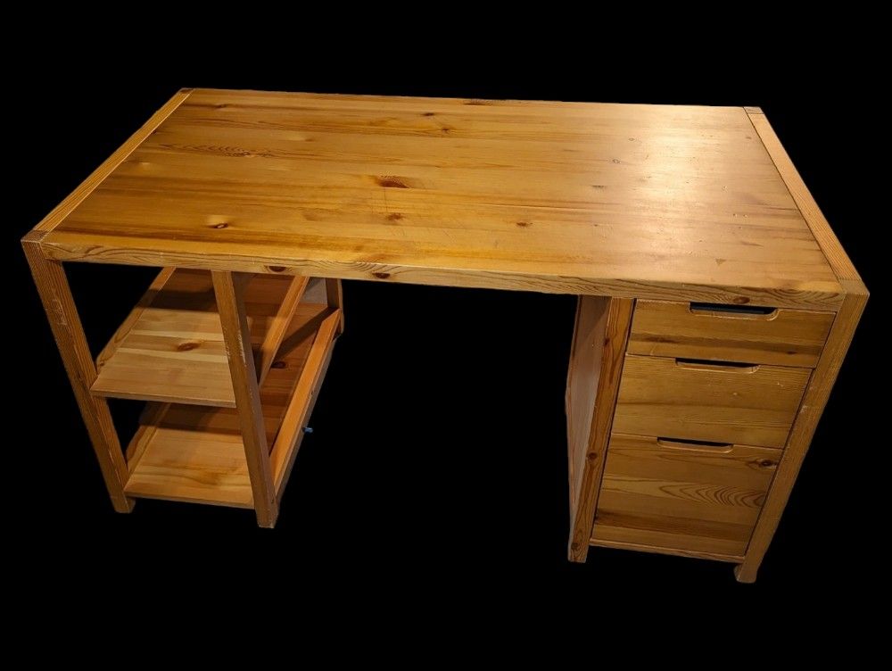 Ikea Tovik Solid Wood Desk 54 3/8" X 29 1/8"