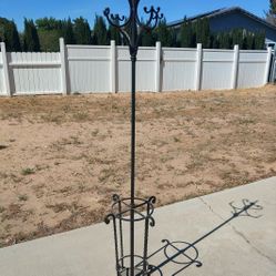 Wrought Iron Coat Tree 