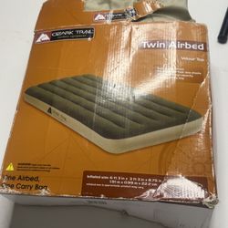 Ozark Trail Queen Airbed Velour Top 6’8” x 5’8.75” Air Mattress