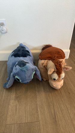 💙 Disney Parks Lilo & Stitch Stitch Foldable Pillow Pet Plush – 20”