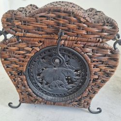 Elephant Wicker Cane Chest