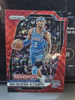 SHAI GILGEOUS ALEXANDER OKC THUNDER PRIZM CARD NBA CHAMP