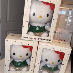 Hello Kitty X Starbucks Barista Plush Toy 