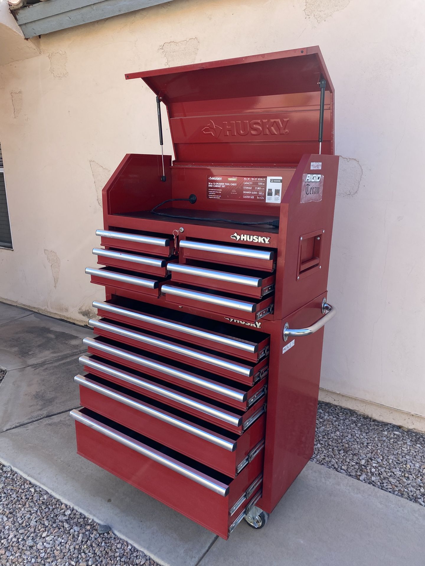 Husky Tool Box 61”H 36”W 18”D For Sale