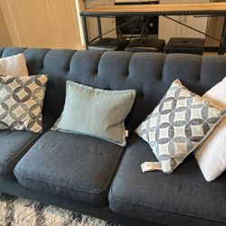Macys Denim colored Sofa