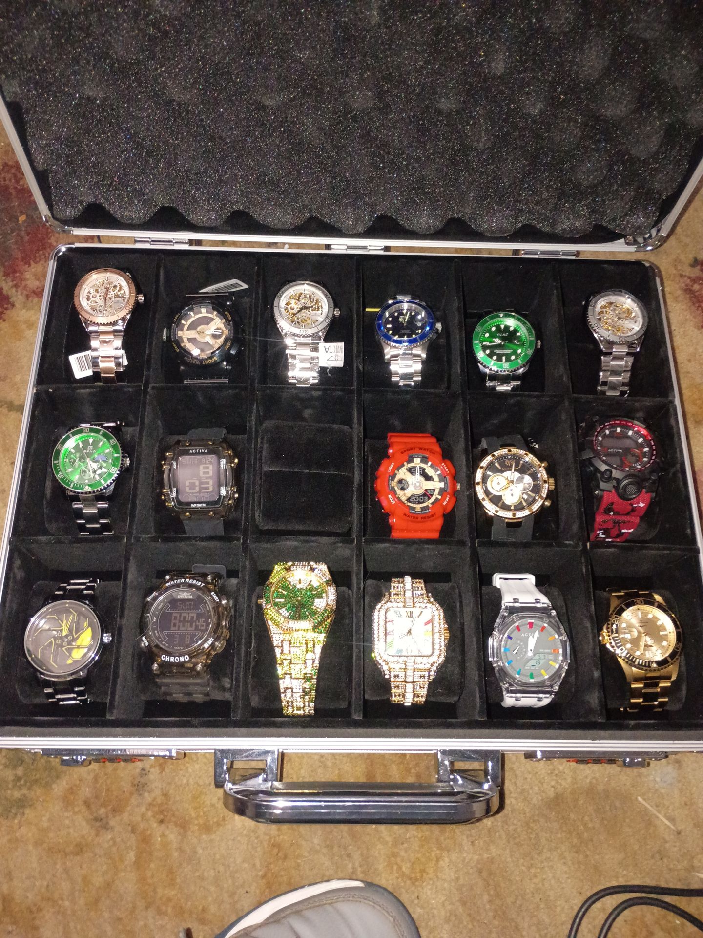 Watches and case all for 350