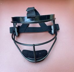RIP-IT Defense Pro Youth Softball Face Mask Black Protective Face Shield Guard