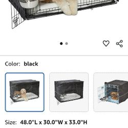 MidWest Double Door iCrate 48-inch Dog Crate Bundle