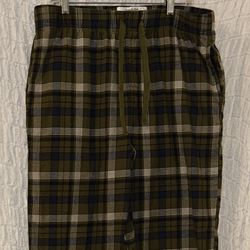 Goodfellow & Co.: Flannel 100% Cotton Plaid Sleep Pants, Pockets, Size: Large